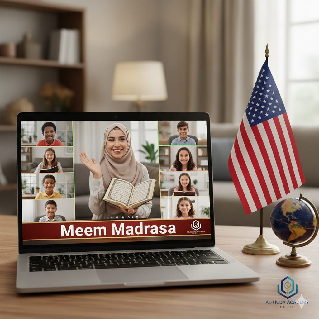 students attending online madrassa in usa