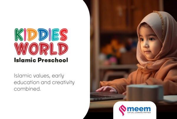 Kids learning Quran online in interactive Islamic education class