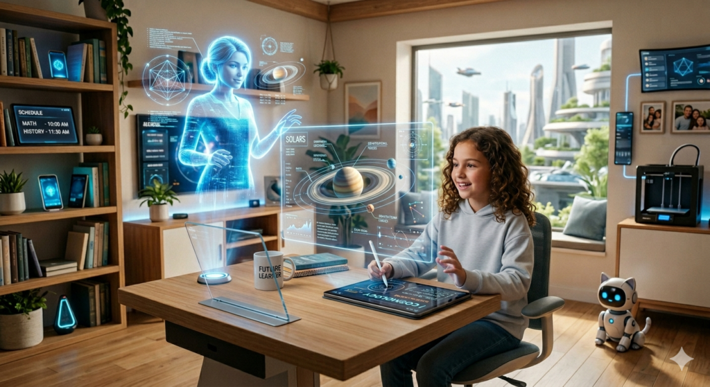 GIRL ATTENDING HOMESCHOOLING