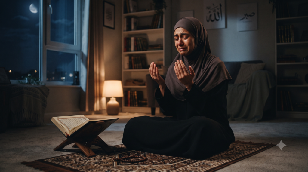 heartfelt dua while patiently trusting Allah